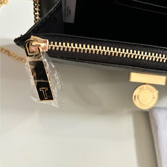 Ted Baker Black Clutch with Gold Accent - Picture 3 of 5
